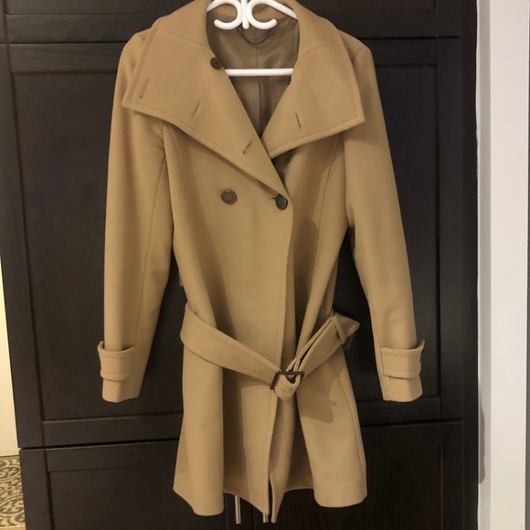 Wilfred Jackets & Blazers - Aritzia Wilfred Long Beige Peacoat